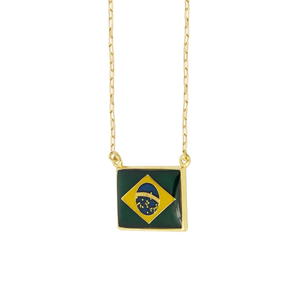 Colar-Bandeira-do-Brasil-de-Ouro-18k-Esmaltado